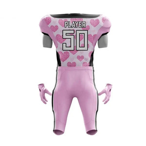 Maillots de football américain de haute qualité unisexe personnalisés de sublimation OEM imprimés numéro américain Plus XL vêtements de sport respirants - Product Image 6