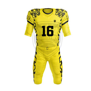 Uniforme de football américain respirant de nouveau style 100% uniforme de football américain en polyester - Product Image 1