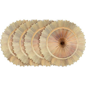 Assiettes décoratives de haute qualité Table pièce maîtresse chargeur napperons vaisselle de luxe assiettes de chargeur à un prix abordable - Product Image 1