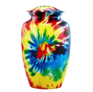 Hermosa pegatina de diseño, urna de cremación para adultos de aluminio con acabado, urnas funerarias de Metal para cenizas. - Product Image 2