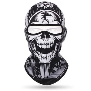 Masque de tête respirant et absorbant la transpiration à séchage rapide 100% polyester avec motif tête de mort pour hommes et femmes, idéal pour le cyclisme en extérieur – DDP - Product Image 6