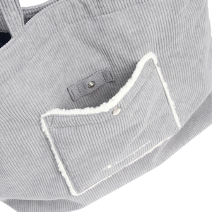 Sac à main fourre-tout en velours côtelé personnalisable pour femmes du Vietnam Poignée de nombreuses poches avec rivet Différentes tailles et options de logo - Product Image 4