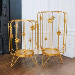 Bougeoir en laiton pur fait à la main avec insert central en verre bougeoir de qualité supérieure design personnalisé bougeoir au prix de vente - Product Image 2