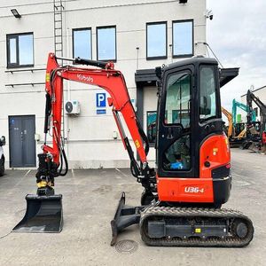 Mini Escavatore Kubota U36 4 da 3,57 Tonnellate con Motore Kubota 5 EPA, Piccolo Escavatore Cingolato da 1-2 Tonnellate per Uso Domestico - Product Image 1