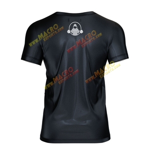 เสื้อยืดผ้าทอผสมคอตตอน 96% สแปนเด็กซ์ 4% ลายหูฟังดนตรีสำหรับสัตว์เลี้ยง ออกแบบโลโก้ได้เอง สำหรับคนรักดนตรีและสัตว์เลี้ยงทุกคน ทุกขนาด - Product Image 5