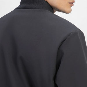 Chaqueta de bombardero de invierno personalizada para hombre, éxito de ventas, talla grande, cuello levantado blanco, logotipo frontal - Product Image 6