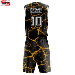 Reversible Baloncesto Jersey Equipo Jugadores Tamaño Logo Pantalones cortos Diseño rápido al por mayor Adultos Unisex Uniforme de baloncesto personalizado - Product Image 4