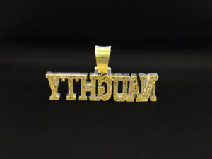 จี้ห้อยคอผู้ชายสไตล์ฮิปฮอป ประดับเพชรเทียม ชุบเงิน สแตนเลส - Product Image 3