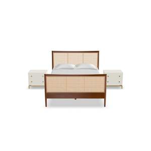 Cama Melia Premium madera teca moderno Color Natural minimalista indonesio muebles para Hotel Villa Homestay apartamento Resort - Product Image 2