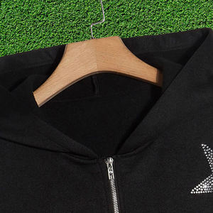 Sudaderas con cremallera para hombre Sudaderas con capucha de mezcla de algodón OEM Ropa informal Sudaderas con capucha de moda - Product Image 5