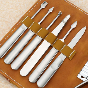 Portable professionnel 10 pièces en acier inoxydable doigt manucure pédicure trousse à outils ensemble de soins des ongles par L.A. ELAHI & CO, - Product Image 3