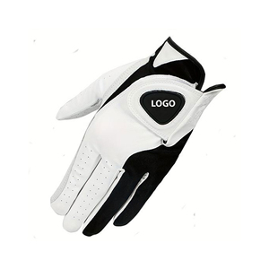 Venta al por mayor de piel de oveja Cómodo Rain Grip Guantes de golf Left Right Hand All Weather Fit Size Precio bajo Cabretta Guantes de cuero - Product Image 2