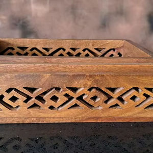 Plateau de service en mosaïque en marbre avec incrustation de nacre Décoration de table à manger Boho moderne Cadeau de maison rustique - Product Image 1