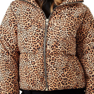 Vente en gros de vestes bouffantes imprimées avec fermeture éclair Design imprimé de haute qualité bulle personnalisée femmes 2025 veste bouffante - Product Image 6