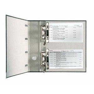 Carpeta Doble Leitz de 75 mm, 2x DIN A5 Horizontal, 4 Clips, Cartón Gris Reciclado, Color Mármol Negro - Product Image 3