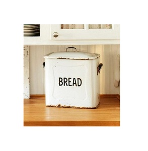 Caja de pan recubierta de polvo blanco de hierro para accesorios de cocina y mesa de comedor, caja de pan con la mejor calidad - Product Image 1