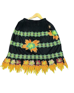 Ropa DE LA ISLA DEL Pacífico personalizada Mumu nuevo vestido para niñas polinesio Hawaiano Samoa Club Vestido de manga elástica para niños falda completa - Product Image 4