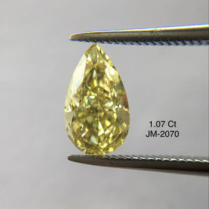ลูกแพร์สีเหลืองเข้มแฟนซีตัด1.07ขนาดกะรัตเพชรธรรมชาติถ้าใสเพชรหลวมธรรมชาติจากอินเดียสำหรับเครื่องประดับ - Product Image 1
