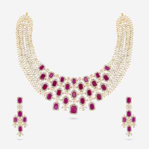 Zircon <b>Necklace</b> 188746 for Wedding Occasions - Product Image 1