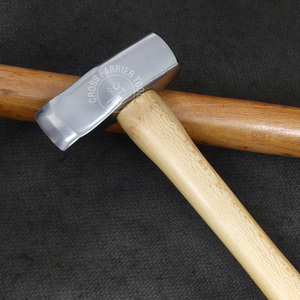 Marteau de maréchal-ferrant de vente chaude marteau de foulage robuste manche en bois acier au carbone pour le rainurage et la mise en forme des ongles - Product Image 5