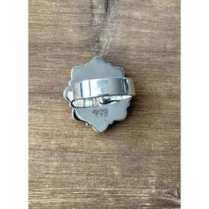 Bague ajustable en argent sterling avec pierres multiples faites à la main du sud-ouest, sertie en clos - Product Image 5