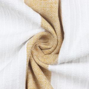 Mantel de algodón 100%, técnica tejida de rayas blancas Beige, producto textil para el hogar de 190 Gsm DE LA India, tamaño 150X220 cm - Product Image 4