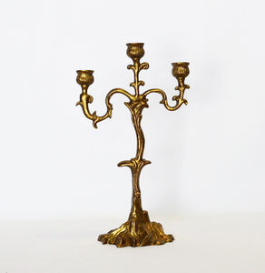 Candelabro negro antiguo de 3 brazos, candelabro de latón con acabado de níquel negro, salas de estar Premium de lujo, áreas de comedor, Apartamentos - Product Image 1