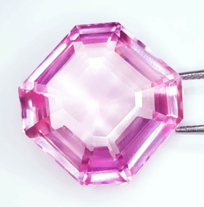 Morganite naturelle 43 ct pierre précieuse en vrac certifiée transparente en forme d'octogone gemme pour la fabrication de bijoux avec gemme de Morganite de qualité supérieure - Product Image 5