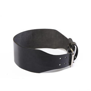 Cinturón de gimnasio personalizable con hebilla de palanca de cuero de piel de vaca Logotipo de elevación de potencia Equipo de levantamiento de pesas personalizado - Product Image 2