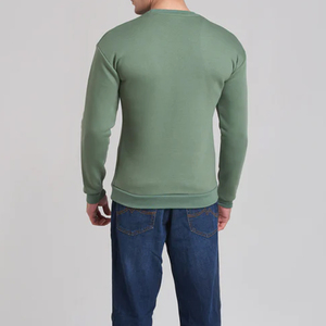 Fabricante de Ropa al por Mayor, Sudaderas Personalizadas de Cuello Redondo para Hombre, Mezcla de Algodón de 350 g/m² - Product Image 3