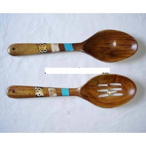 Cuillères en bois polies naturelles, outils, épandeur de couverts, meilleure vaisselle, conception de finition personnalisée disponible - Product Image 2