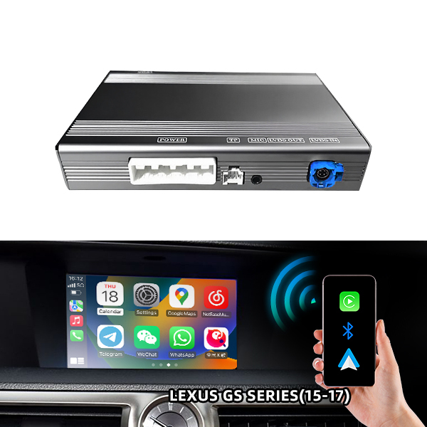 CZT-AUTO OEM ODM Portable Wireless CarPlay Android Auto Adapter Built-in WiFi LEXUS EX Mirror Link Radio Upgrade