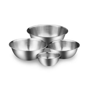 Ensemble de bols en acier inoxydable réutilisables écologiques, durables, polis, multi-usages pour la préparation, la cuisson, le service et le mélange dans la cuisine - Product Image 3