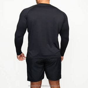 Sweat-Shirt de sport pour homme, imperméable, poche, demi-fermeture éclair, sweat à capuche, léger, doux, noir, coupe-vent - Product Image 5