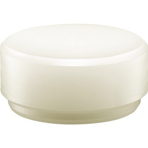 Tête de marteau rigide en nylon blanc à face souple Supercraft, diamètre 30 mm, pour piquets de tente et maillets - Product Image 1