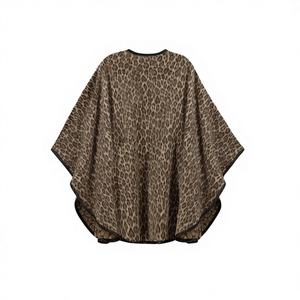 Capa de Lujo de Lana de Cordero Marrón para Mujer, 100% Alta Calidad, Bajo MOQ, Precio Bajo, Moda de Invierno 2026, con Cuello de Piel de Zorro Sintética - Product Image 4