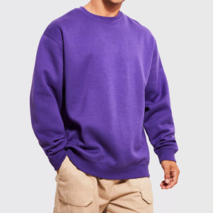 High Quality OEM Blank Men Hoodies <b>Long</b> Sleeve Custom logo Printed Oversized Crewneck Pullover <b>Sweatshirts</b> - Product Image 1