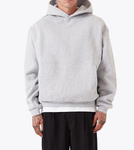 Sweats à capuche personnalisés OEM pour hommes, 100% coton doux à séchage rapide, sweats à capuche oversize vierges, sweats à capuche unis avec broderie personnalisée - Product Image 1