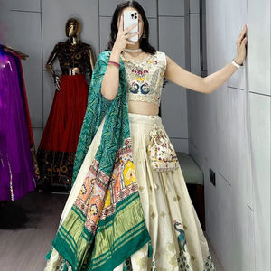 <b>Hot</b> Selling Amazing Designer Pure Cotton Lehenga Trending Party Wear for Women Fancy Sequence Work Elegant Designer Piece - Product Image 1