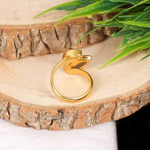 Anillo de declaración bohemio romántico de Plata de Ley 925 con corte esmeralda de labradorita Natural y piedras de corte ovalado diseño elegante bonito - Product Image 4