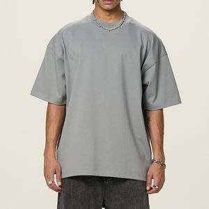 Camiseta Casual Extra Grande de Algodón 100 % de 220 g/m² para Hombre, Tejido de Punto, Lisa, Ecológica, Transpirable, Personalizable, de Alta Calidad - Product Image 2