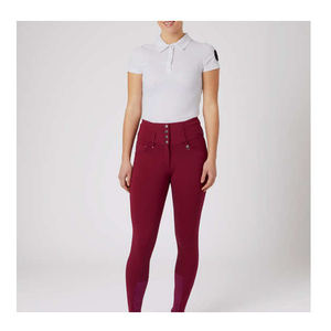 Pantalones de montar a caballo de cintura alta y ancha personalizados de la mejor calidad para mujer, ropa ecuestre, pantalones de montar de agarre completo, venta al por mayor - Product Image 4