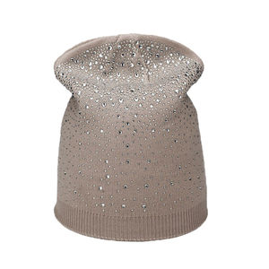 Chapeau beanie de haute qualité 100% acrylique avec strass, design personnalisé, beanie d'hiver chaud, plusieurs couleurs disponibles, tailles variées - Product Image 5