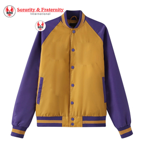 Customized Omega Satin Embroidery Varsity <b>Jacket</b> High Quality Breathable Greek Apparels Fraternity <b>Men's</b> Long Wholesale <b>Jacket</b> - Product Image 1
