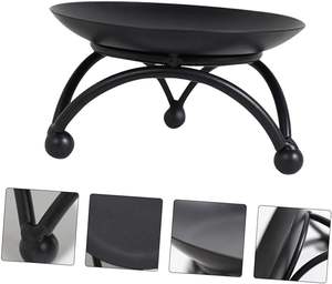 Bougeoirs en métal de style soucoupe pour accessoire de décoration de table - Product Image 2