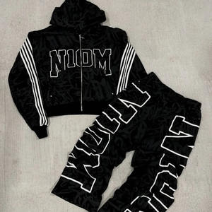 Haute qualité hommes 100% coton 300gsm fuit 2 pièces survêtement sérigraphie sweat à capuche zippé et pantalon de survêtement produit le plus vendu - Product Image 6