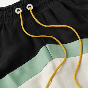 Short coupe-vent avec logo brodé personnalisé pour hommes, short en nylon respirant avec imprimé hivernal - Product Image 3