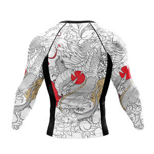Personalizar el diseño de su propia ropa de entrenamiento Hombres Rash Guard Etiqueta privada Hombres Rash Guard - Product Image 3