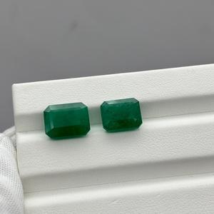 Piedra Preciosa de Alta Calidad, Esmeralda Zambiana de 8 Quilates, Facetada en Octágono, Gema Natural Suelta al por Mayor para Fabricantes de Joyería - Product Image 3