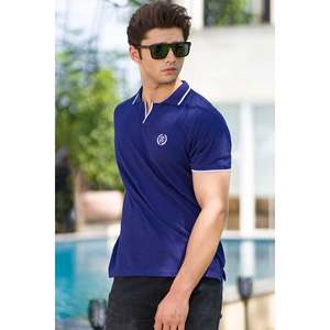 เสื้อโปโล EBRAR รุ่นซัมเมอร์ แขนสั้น ระบายอากาศได้ดี ผลิตจากผ้าฝ้าย โพลีเอสเตอร์ และสแปนเด็กซ์ 100%  ปักลายสัตว์สีเข้ม  แบบเรียบ  ไซส์พลัส - Product Image 2